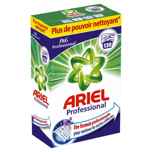 130 doses de lessive en poudre anti-résidus Ariel Professional - JPG